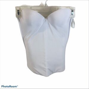 Felina White Strapless Bustier Unstructured 34B‎